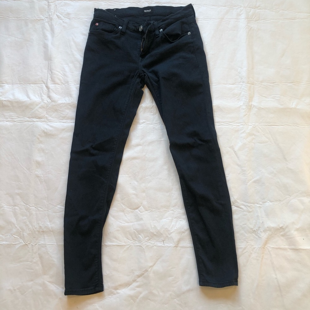 Hudson Black Ankle Super Skinny Jeans